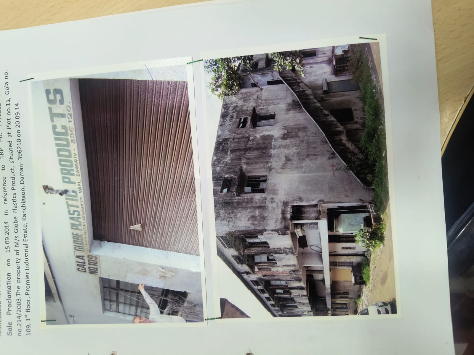 Plot No. 11, Gala No. 109, situated at 1st floor, Premier Industrial Estate, Kanchigam, Daman.