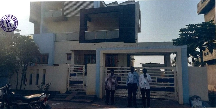 Commercial Shop & Godown situated in Plot No. 43 Panchayat No. 6-3-17/43 at APMC Market Yard, Karatagi. Total site extent: 2453 sq.ft (of which 1900 sq.ft is building). Boundaries: East by 50 feet Space of APMC & 35 feet Road, West by Remaining property of APMC and compound, North by Plot no 42, South by Plot no 44.