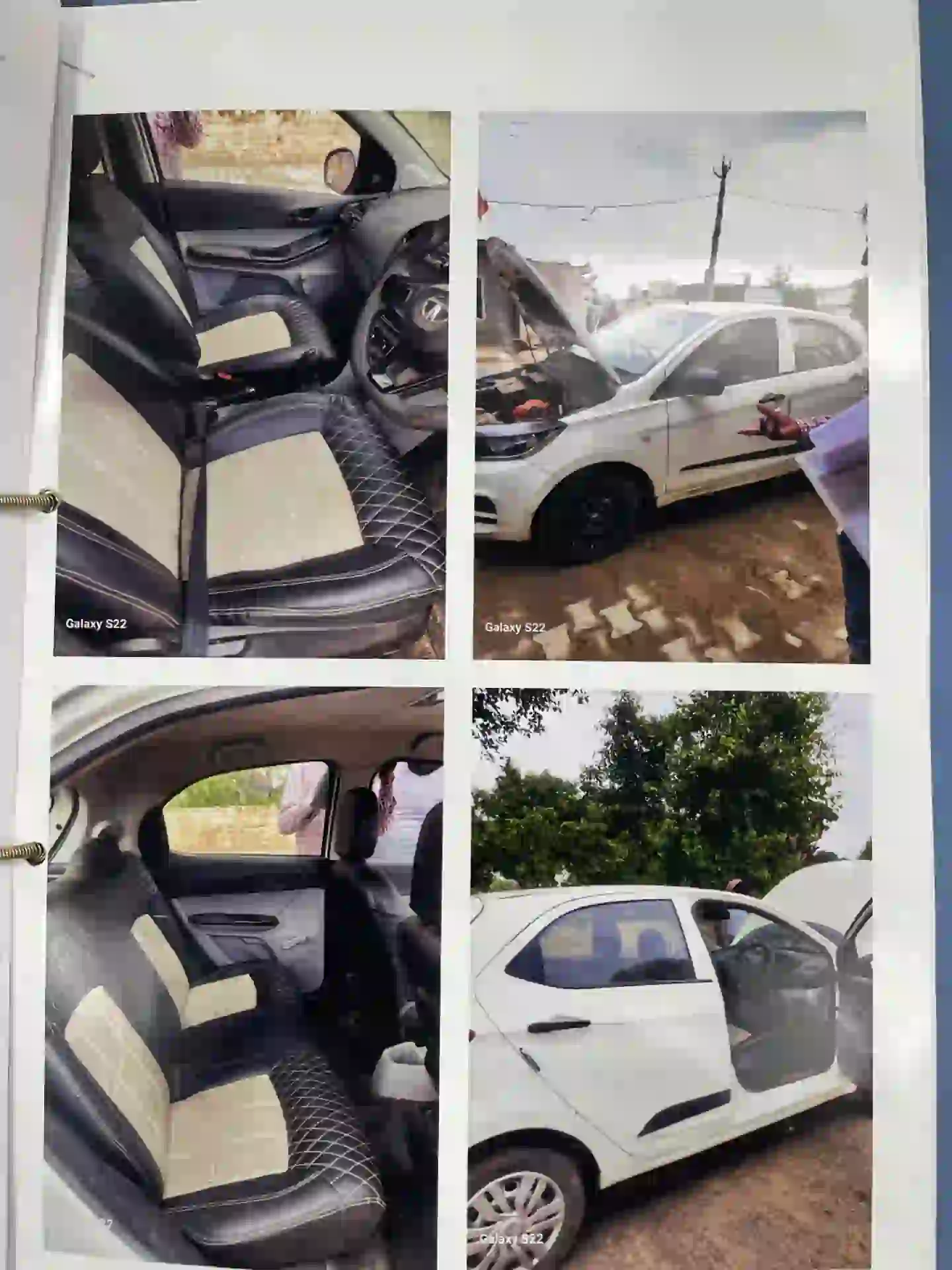 Four Wheeler Tata Tiago XE1 2 RTN BS6 having registration no. HR05BG3062, Color-White, Chassis No. MAT626203NKC22021, Engine No. REVTRN08CXXK32890, Fuel type: Petrol in the name of Late Surat Singh S/o Sh. Arjun Singh