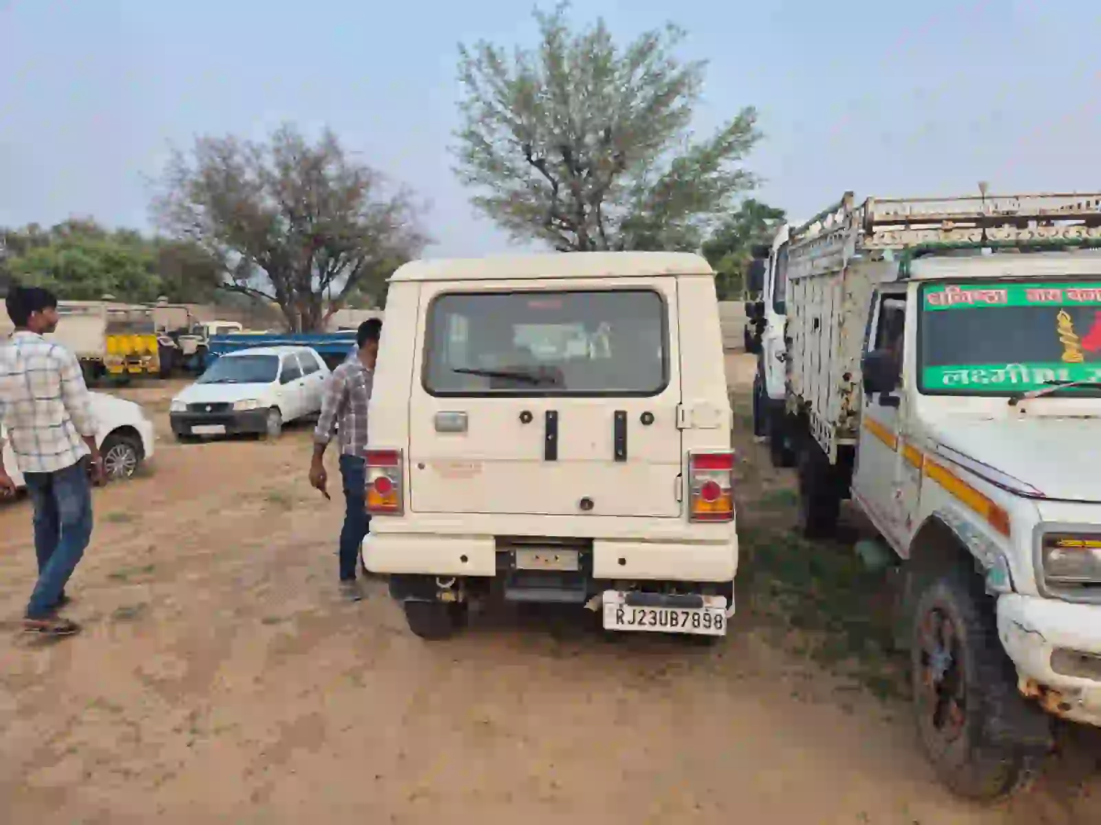 Hypothecated Car Mahindra Bolero Power+ ZLX MH Reg. No. RJ23UB7898 Engine No.WJK6J62583 Chassis No. MA1XK2WJKX5K58567 in the name of Mr. Sunil Kumar S/o Sh. Ram Chandra, located in Swami Ki Dhani with good connectivity.
