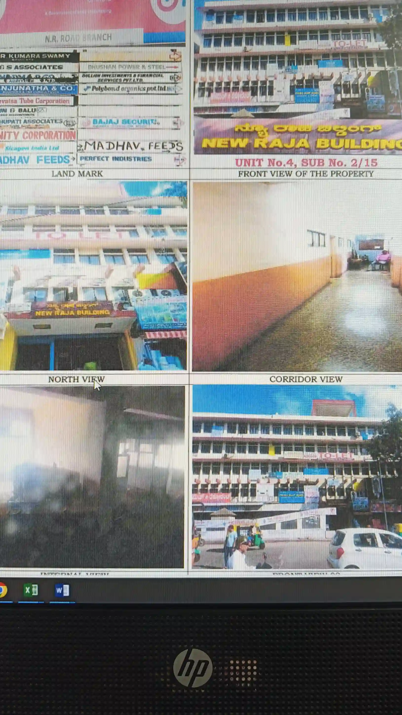 Commercial Apartment consisting of unit No 4, 4th floor Sub No.2/15 in the building known as 'Narang Chambers' with PID No. 45-47-2/15 Situated at property No.2/3, Ward No 47, Narasimharaja Road, Bangalore - 560002 measuring super built up area of 415sqft with undivided share of 89.52sqft and flat bounded on north by Narasimharaja Road South by common passage East by Unit sub numbered 2/16 and west by Unit sub numbered 2/14 and site bounded at North by Narasimharaja road South by conservancy lane East by private property and West by Kumbaragundi property.