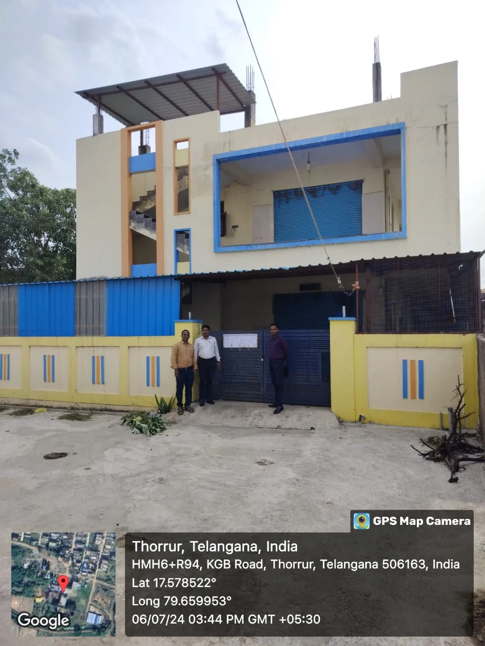 Water Plant Building in G+1 Floors to an extent of 427 sq. Yds in Survey No.502/A, situated near Sharan School, Ghoshala Thorrur Village & Mandal, Mahabubabad District.