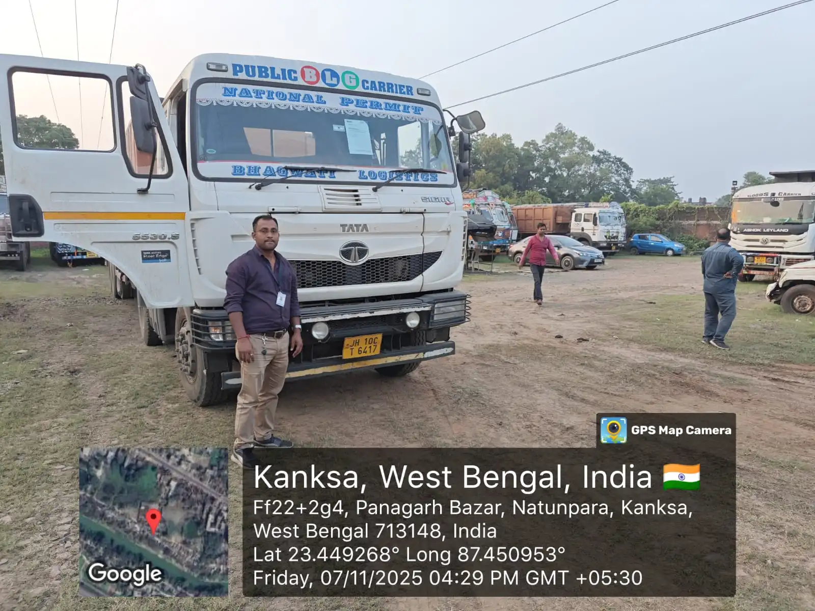 Heavy Goods vehicle (Commercial) TATA Motors Ltd. TATA SIGNA 5530, BS-VI, DIESEL, Registration No.: JH 10CT 6417, Year of Make: 2023, Eng No.: B67B62300D02132J64328208, Chassis No.: MAT828048P3J29089. Vehicle stands in the name of M/S Bhagwati Logistics.