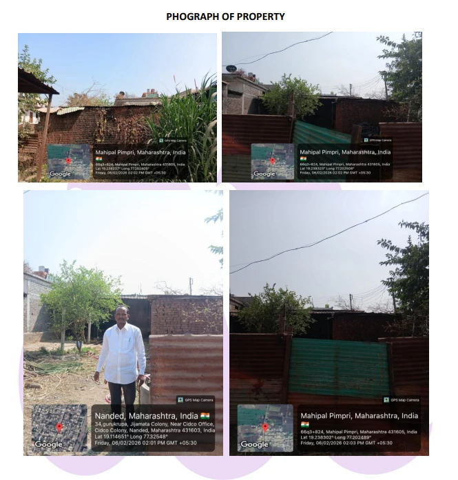 Commercial Property G.P. No. 78/296, situated at Pimpari Mahipal, Taluka & District Nanded. Adm area: 1485.00 Sq. ft.