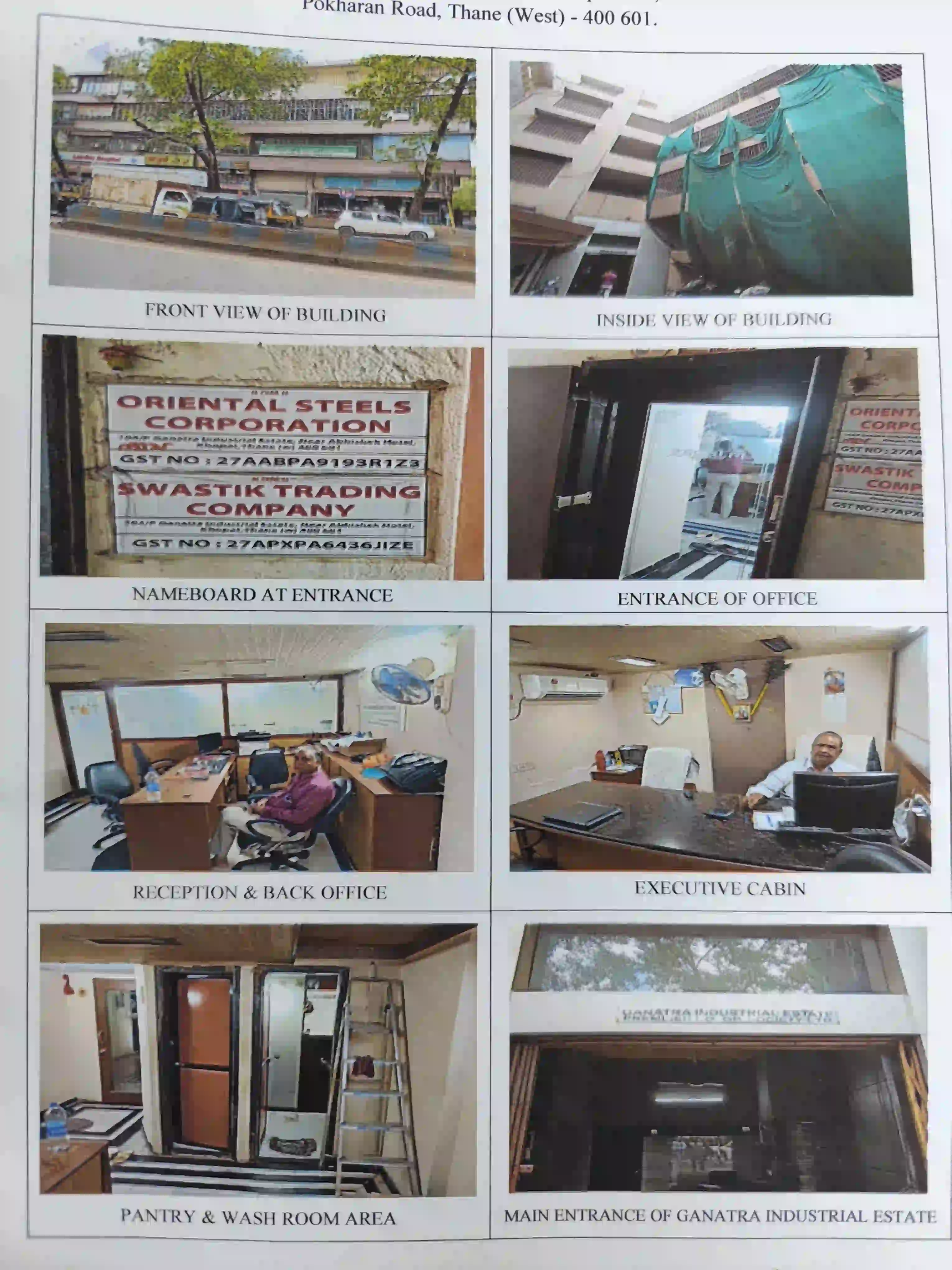 Office unit with built-up area of 198 sq ft located in Arihant Unit Premises Co-op Society, Masjid Bander, Mumbai. Property is under direct possession.