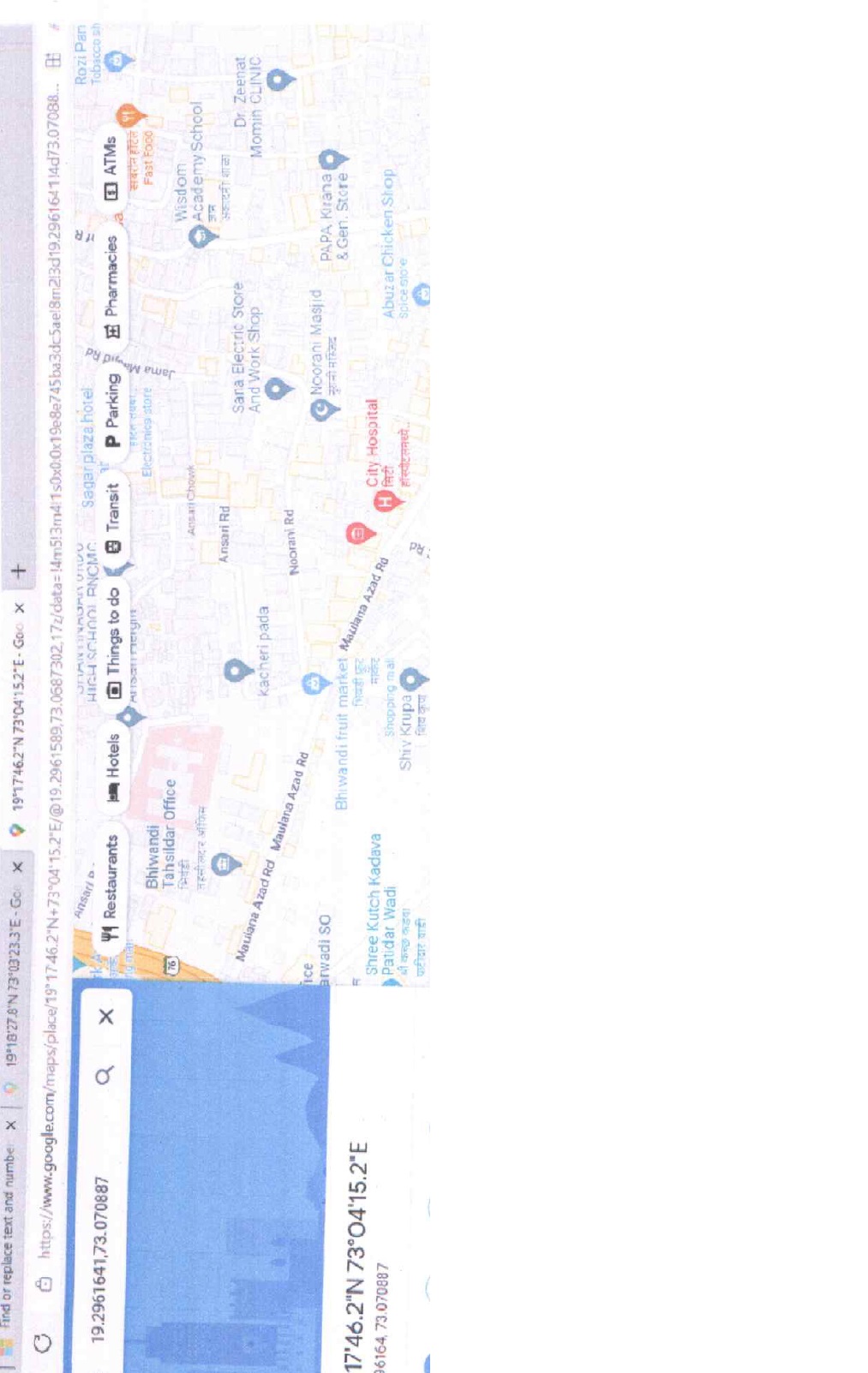 FLAT NO.106,1ST FLOOR,B WING, BUILDING NO.A ,BUILDING NAME"SHREE SAI SHRADDHA APARTMENT", SURVEY NO.16/1,9/3,VILLAGE KON, NEAR VASUDEV PATIL NAGAR, BHIWANDI, TALUK BHIWANDI ,DISTRICT-THANE-421311