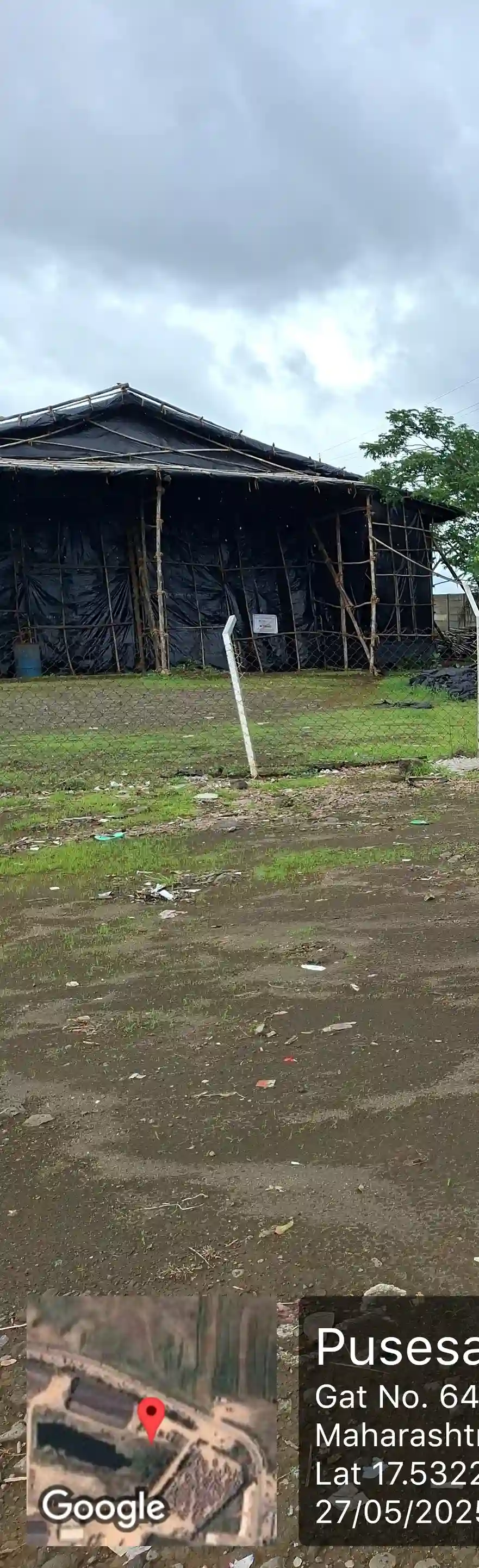 All that piece and parcel of Industrial NA land bearing Survey. No.693 admeasuring 10800 sq. mtr. i.e. 1 Ha. 08 R along with RCC construction in future; situated at Trimali, Taluka Khatav, Dist. Satara owned by Janabai Ganpati Yewale.