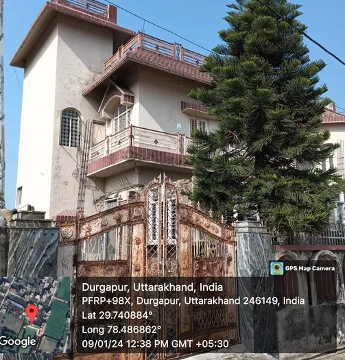 Property/building with land area of 170.07 square meters and total constructed area of 138.75 square meters located in Balbhadrapur, Kotdwar, Uttarakhand.