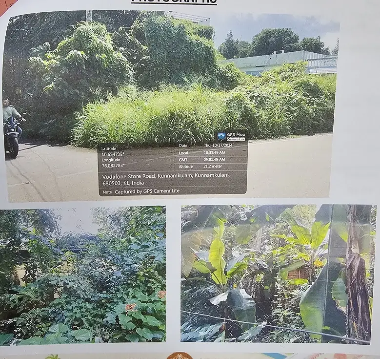All that part and parcel of immovable property consisting of 24.60 ares of land and building (dilapidated condition) thereon in Sy No 750/2, Re Sy No 134/2 in Chowannur Village, Kunnamkulam Taluk, Thrissur District in the name of Mr. Binoy John with following boundaries: North: Panchayath Road, South: Thriveny Depot Property, East: Property Of Ayyappankutty, West: Panchayath Road