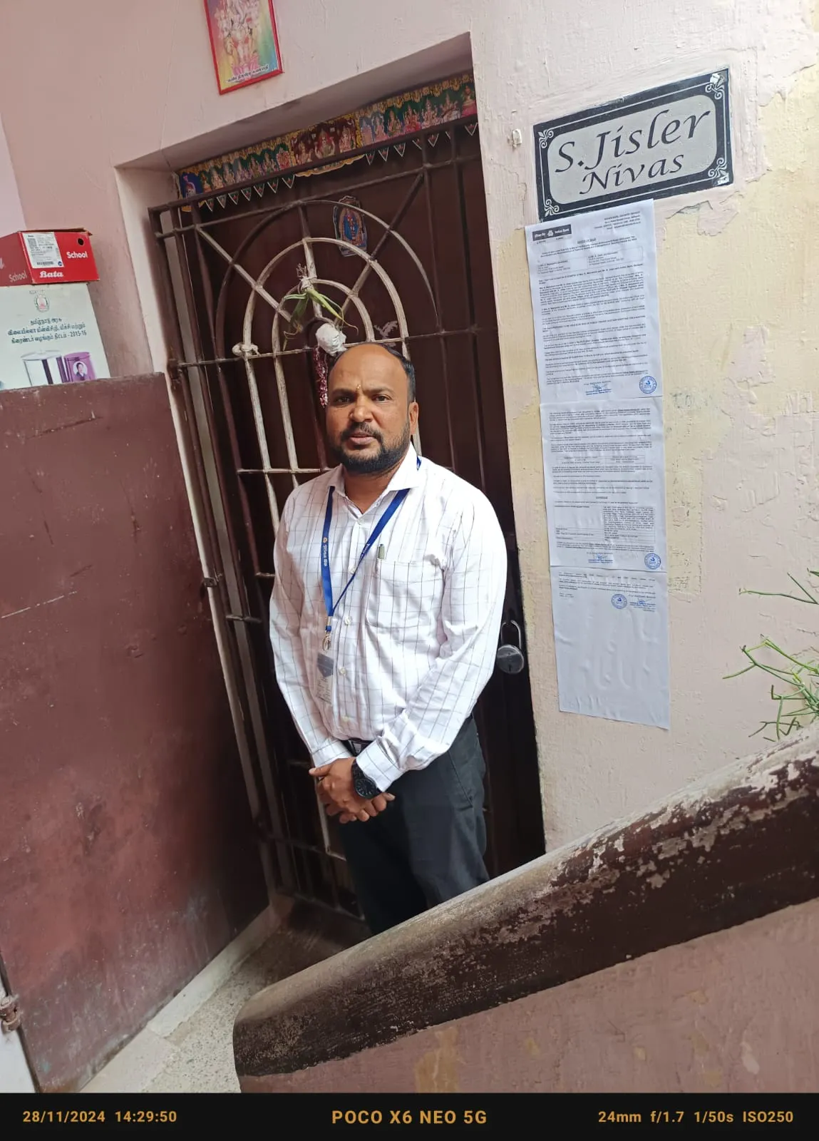 Flat with Plinth area of 600 Sq. ft. (including common area and other amenities etc.), at Flat-D, No.5/8, Rose Apartments, Plot No.5, Kumaran Nagar Layout, Sri Ayyappa Nagar (Post), Chennai - 600 092, in S. No.205/3 of Koyambedu Village, Egmore-Nungambakkam Taluk, Chennai District, together with 1/8th undivided share of land out of 3644 Sq. ft. and thereabouts, situated within the Sub-Registration District of Anna Nagar and Registration District of Chennai Central and bounded on the - North by : Plot No.4, South by : Plot No.6, East by : house sites and West by : 30 ft. Road.