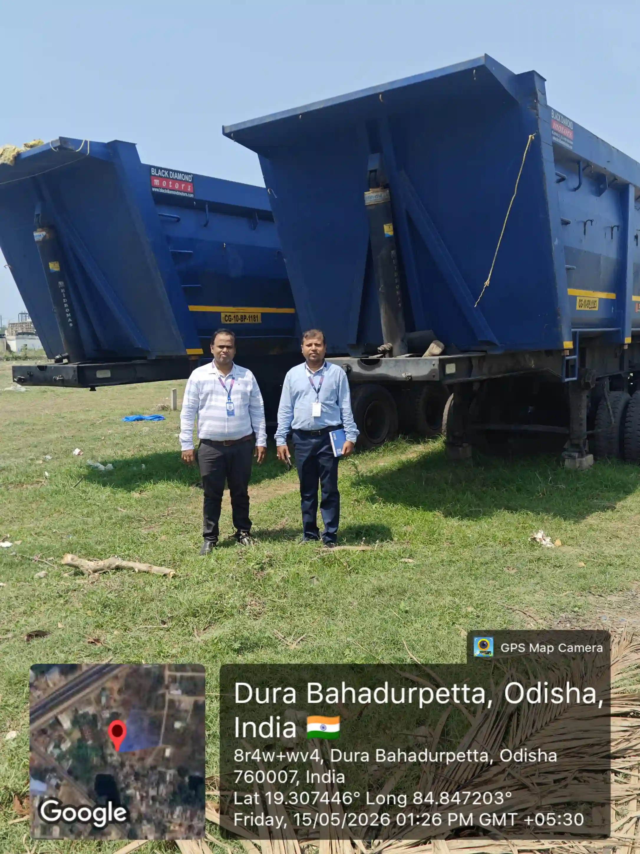 MAHINDRA BLAZO 28 TP BS6 42 BG Tipper, Regd. No.: OD19-Z-1726, Engine No.: VJRZC11658, Chassis No.: MA1TDARXFR677401, Manufacturing Year: 08/2024, Registration Date: 02.08.2024, Colour: C1ARTCWHIT, Vehicle Class: Goods Carrier Tipper (HGV)