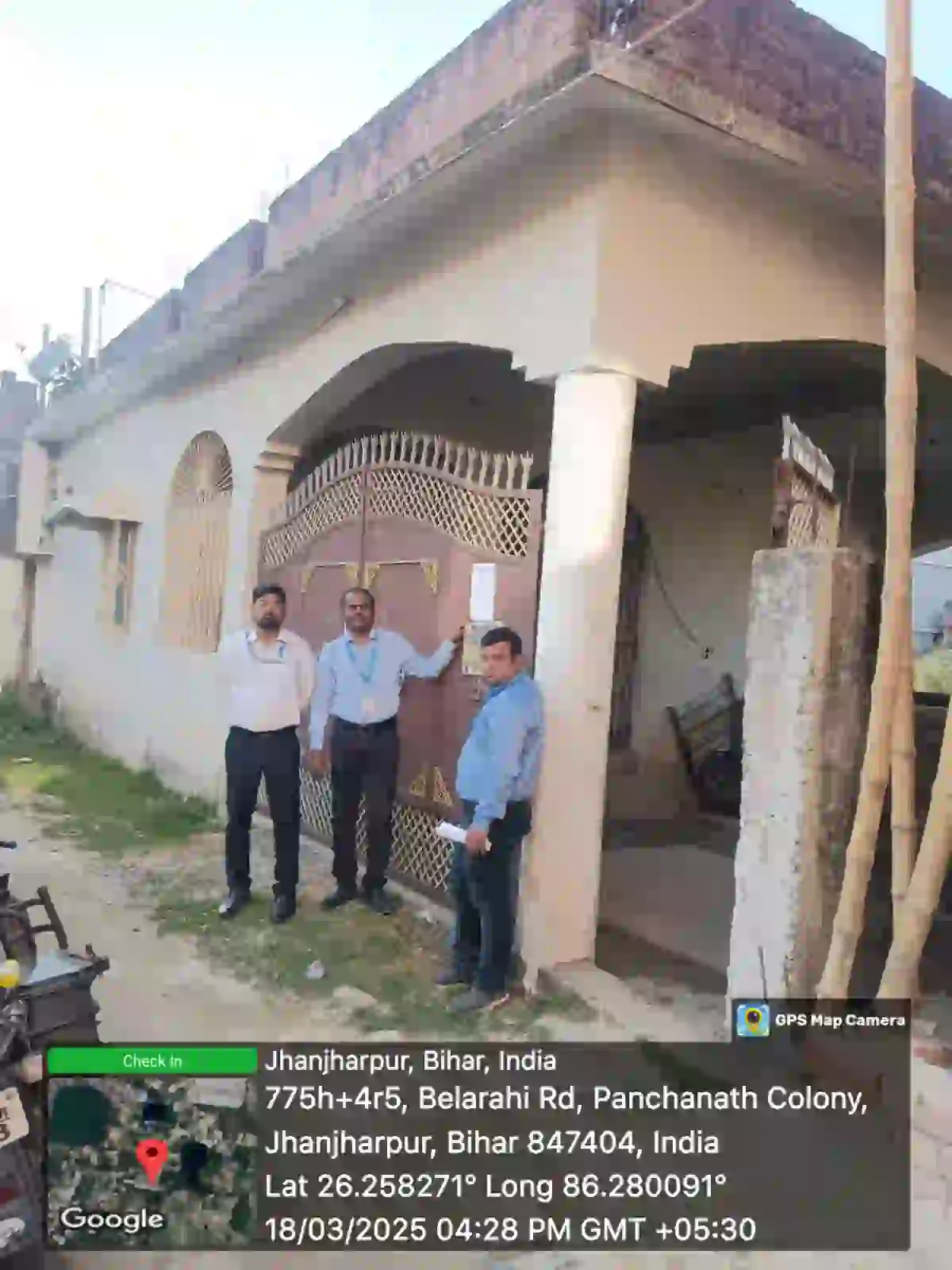 Residential house on a land measuring 1 katha 5 dhur, located in Jhanjharpur, with good connectivity.