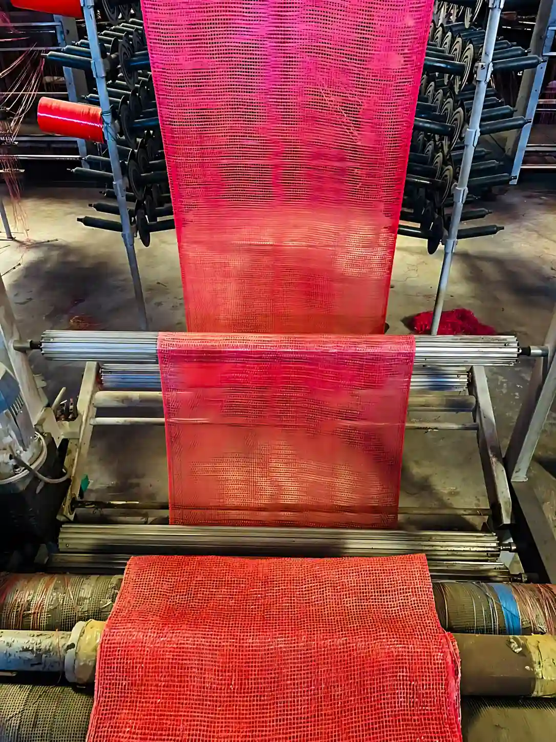 Machineries situated at Survey No 208/B, Shed No.1, Munpalle Village, Jakranpally Mandal, Armoor, Nizamabad, Telangana – 503224. Includes High Tensile Black Bobbins, Precision Rewinder Model, Auto Bag Conversion Line, Woven Bag Sewing Machines, Hydraulic Bale Press, Pallet Trolley, Plastic Crates, Weighing Machine, Electrical Cables, Panel Boards, fittings and fixtures, 3 Phase Isolation Transformer, Air Compressor, Cooling Tower, Electrical Transformer, Circular Loom, Tape Plant Complete set, AC Drive Panel, Control Panel for Tape Plant along with Accessories.