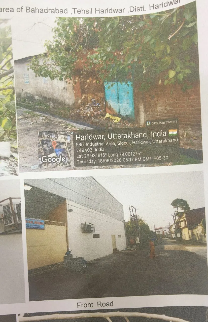 Factory Land & Building at F-55 situated at Bahadarabad Industrial Area, Haridwar Uttaranchal in the name of M/s Angelo Brothers Company(India) Limited