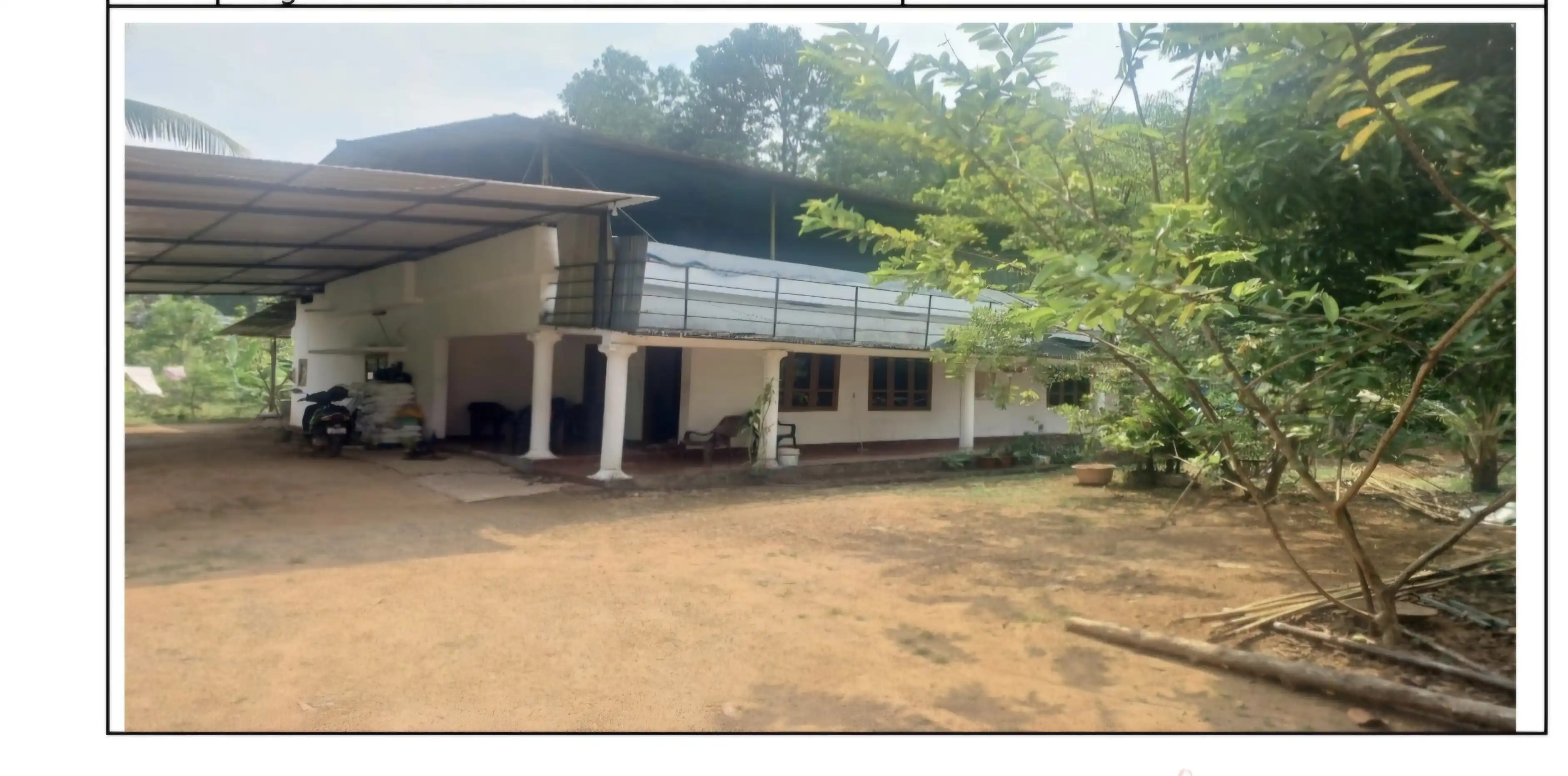 A residential property consisting of 4.05 acres (10 Cents) of land with a residential building located in Sy No 320/1/2 of Punnala Village, Pathanapuram Taluk, Kollam District. The property has specific boundaries as per location sketch.